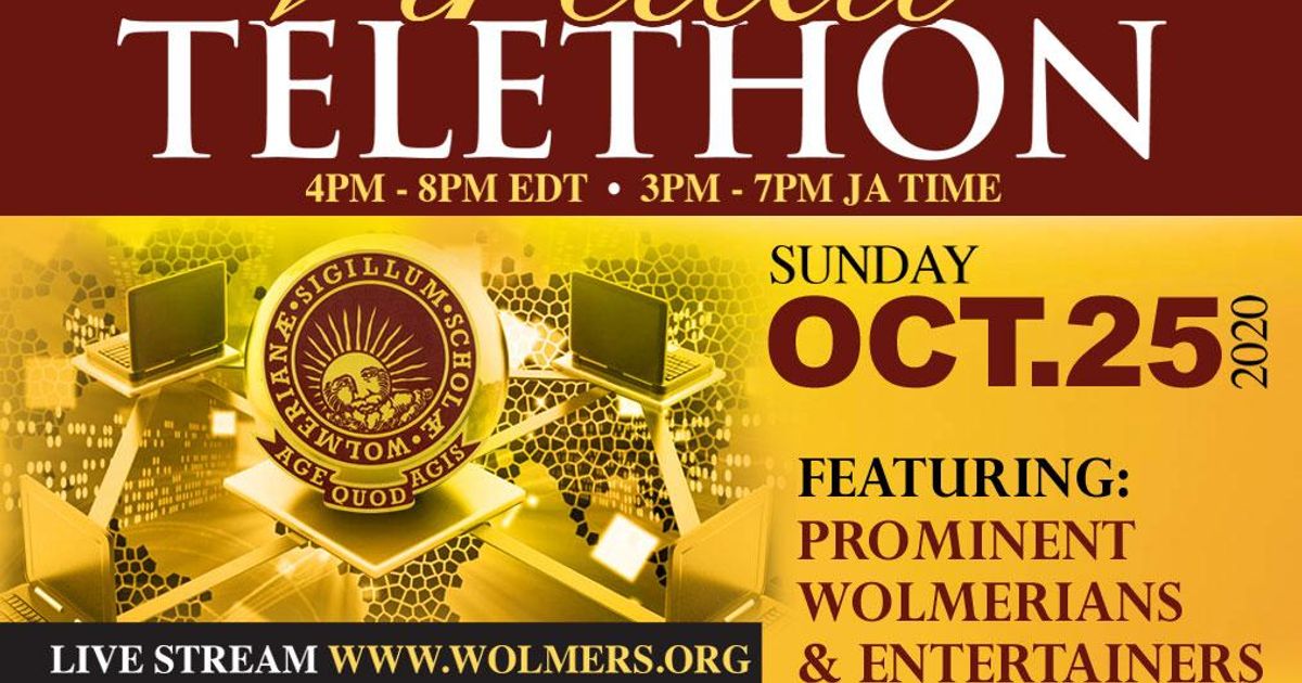 Alumni COVID-19 Relief Telethon, 25 October 2020. Graphic as published by Caribbean National Weekly.