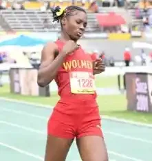 Natrece East of Wolmer’s Girls at Champs 2026. Jamaica Observer