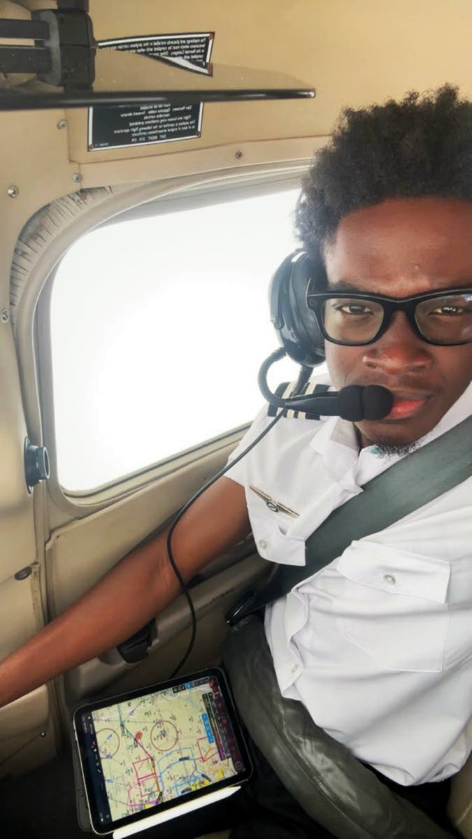 Mikhail Grey in the cockpit. Jamaica Gleaner, 26 August 2026.