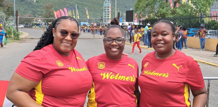 Members of the administrative staff at Wolmer’s Schools (from left) Tylo Palmer, Nickola Dennis, and Kahepha Miller. Photo: Britney Stevens / JIS