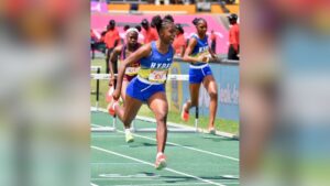 Champs 2025 — Wolmer’s Girls Class 2 100m hurdles. Jamaica Observer