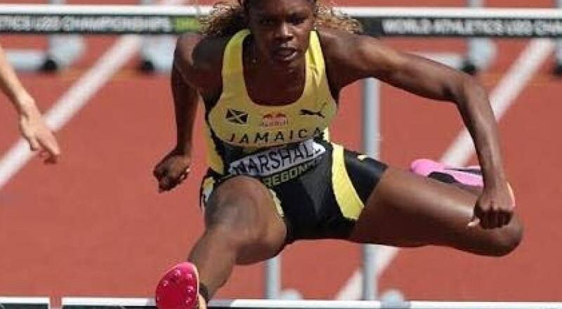 Tiana Marshall competing at the World Under-20 Championships in Eugene, Oregon. Jamaica Gleaner, 20 August 2026.