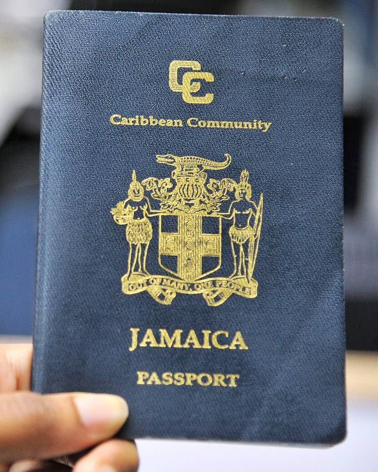 A Jamaican passport. Photo: Jamaica Observer, 3 October 2025.