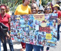 Wolmer’s Girls’ teacher Nadine Clarke celebrates Wolmer’s Day and the 295th anniversary. Photo: Karl McLarty / Jamaica Observer
