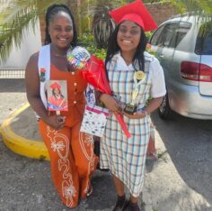Ashriel Reid (right) and her aunt Georgine Smith. Jamaica Star, 19 August 2026.