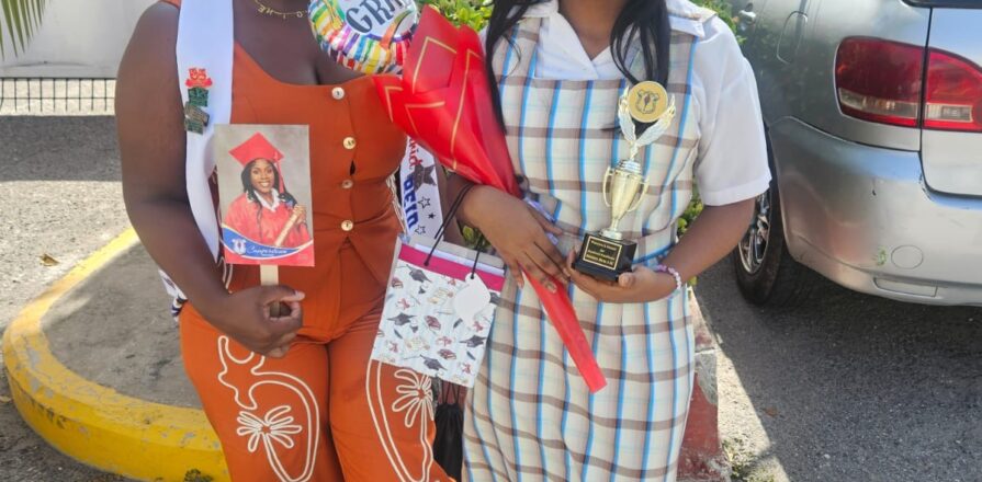 Ashriel Reid (right) and her aunt Georgine Smith. Jamaica Star, 19 August 2026.