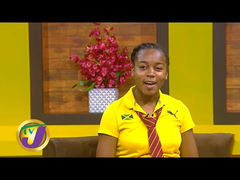 Seychelle Doyley on TVJ Smile Jamaica, April 2020. Television Jamaica
