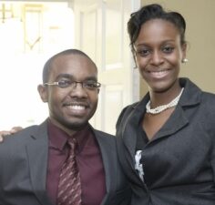 2015 Rhodes Scholar Tariq Parker with Tashanna Walker. Photo: Gladstone Taylor / Jamaica Gleaner, 20 November 2014