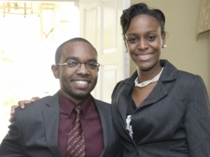 2015 Rhodes Scholar Tariq Parker with Tashanna Walker. Photo: Gladstone Taylor / Jamaica Gleaner