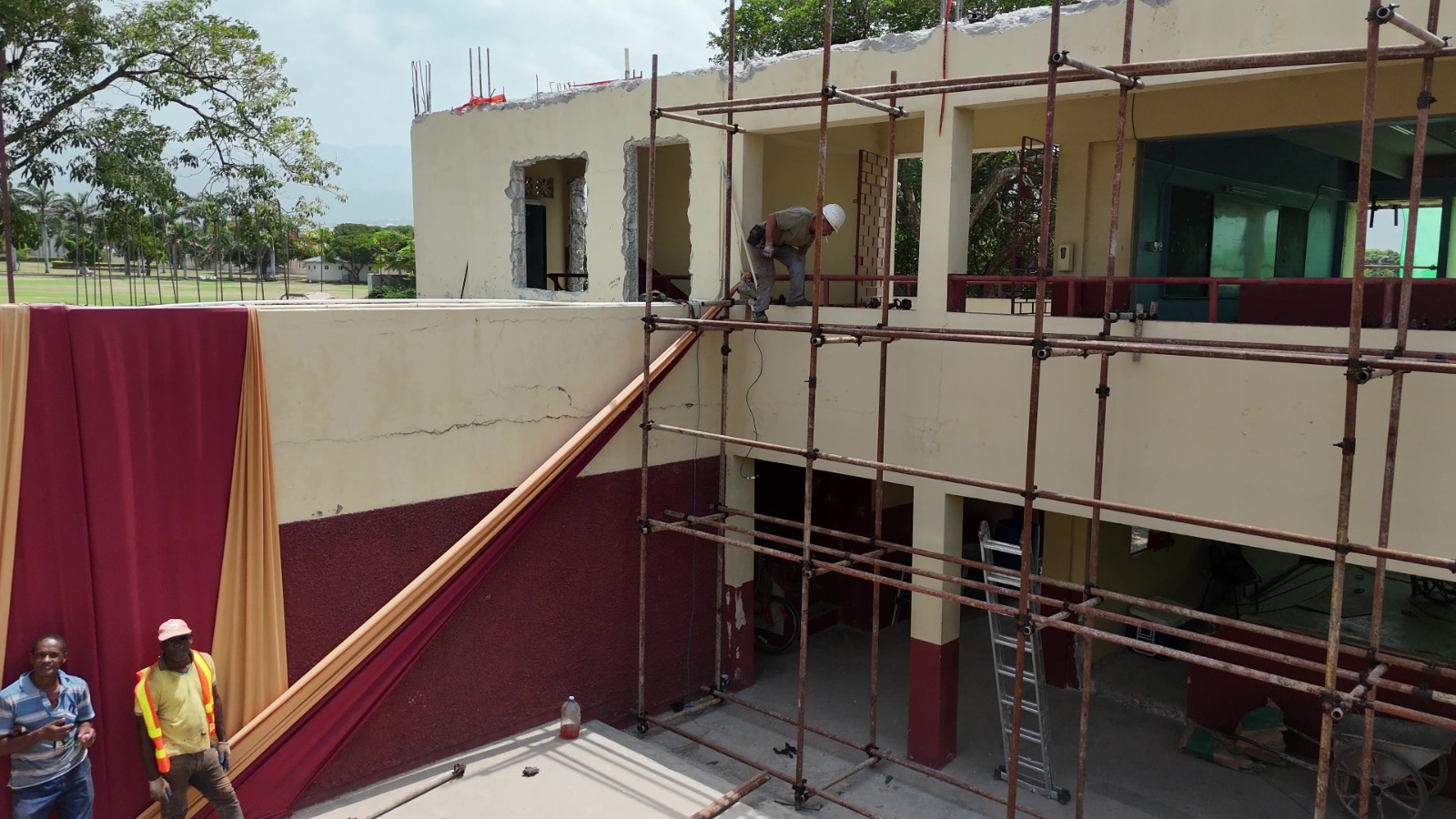 Preparing the upper level, August 2026.