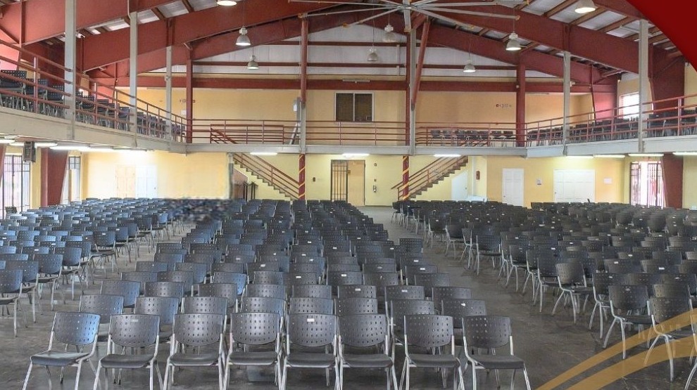 The Douglas Orane Auditorium, upper and lower seating.